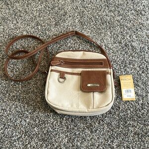 NWT Multi Sac Beige/Camel Crossbody